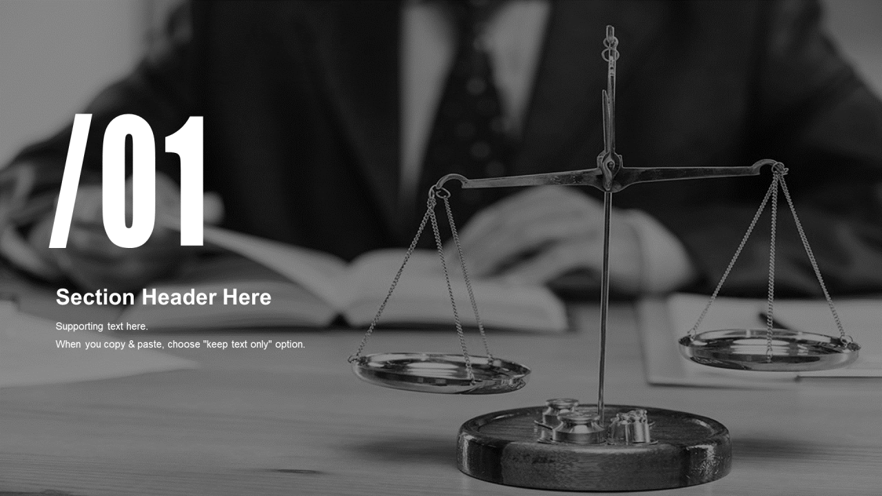 灰色创意法律法规工作总结PPT案例