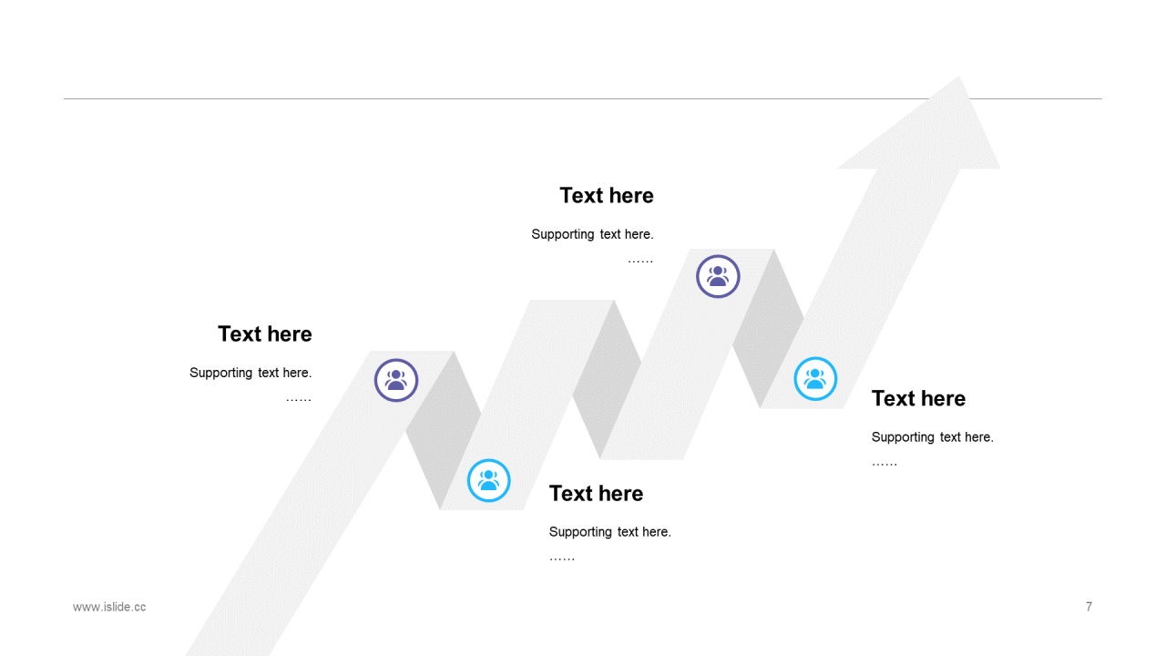蓝色插画风商务年初计划汇报工作总结PPT模板下载