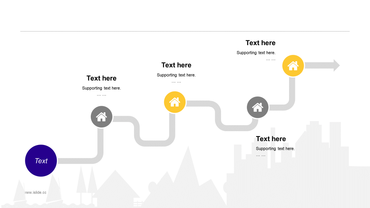 蓝色插画创意简约工作总结PPT案例