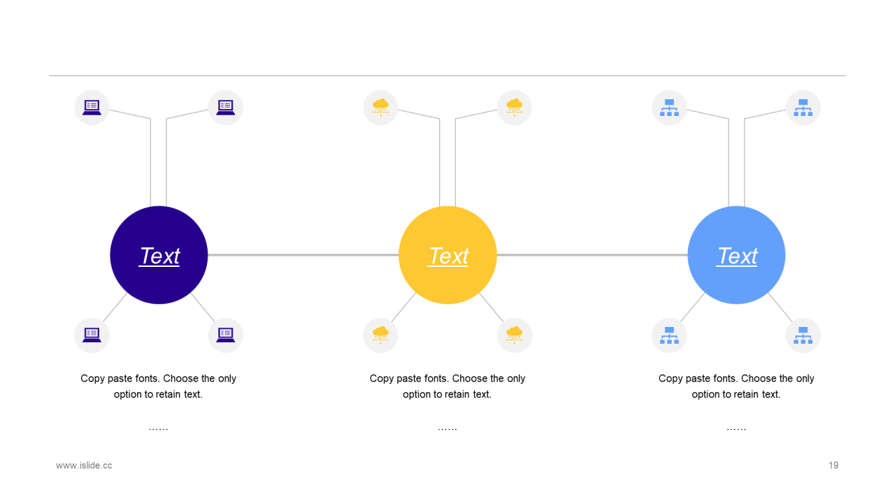 蓝色插画创意简约工作总结PPT案例