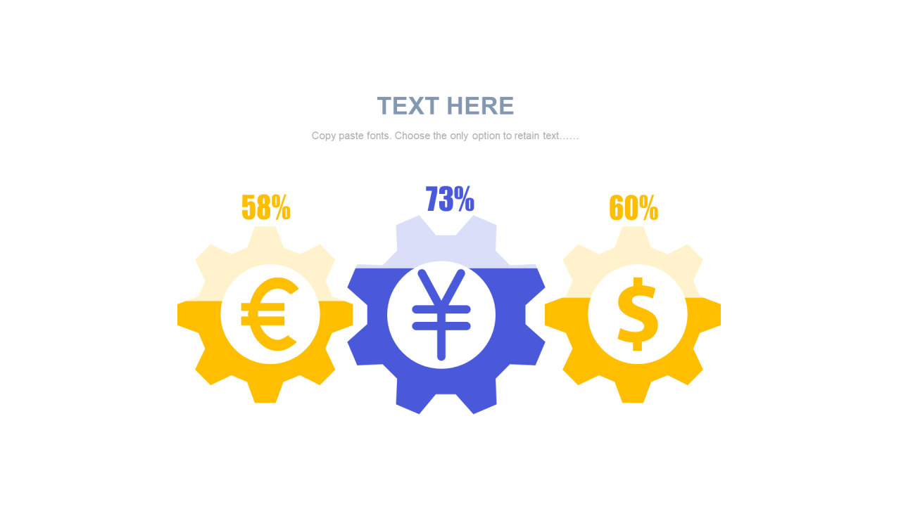多色扁平PPT柱状图
