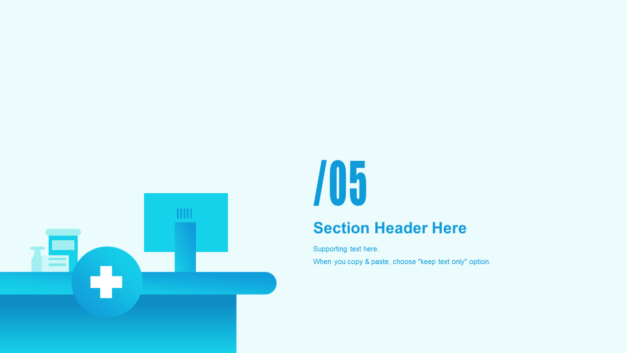 蓝色科技智能医学医疗商业计划书PPT案例