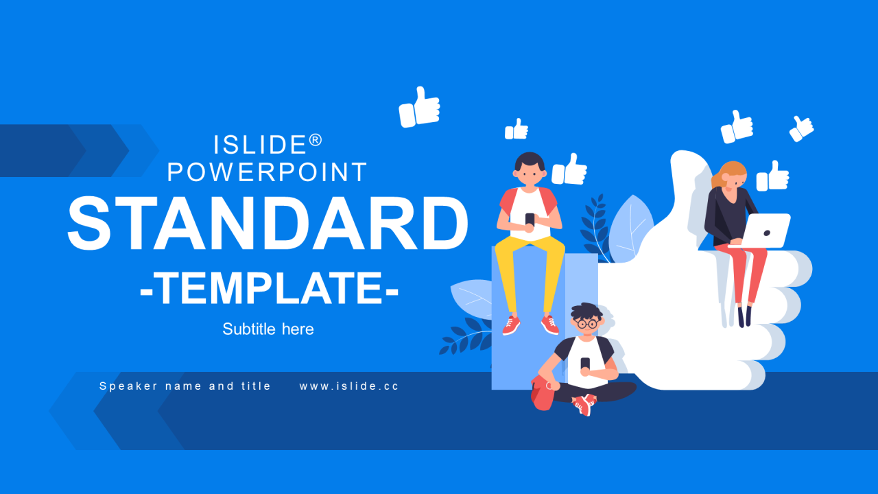 蓝色插画竞聘述职市场营销PPT案例