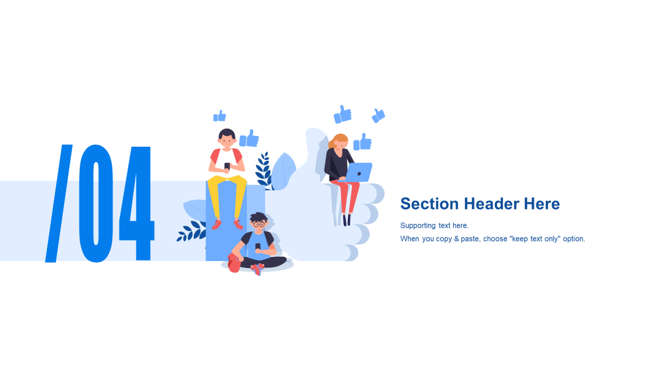 蓝色插画竞聘述职市场营销PPT案例