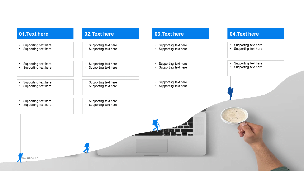 蓝色插画竞聘述职市场营销PPT案例