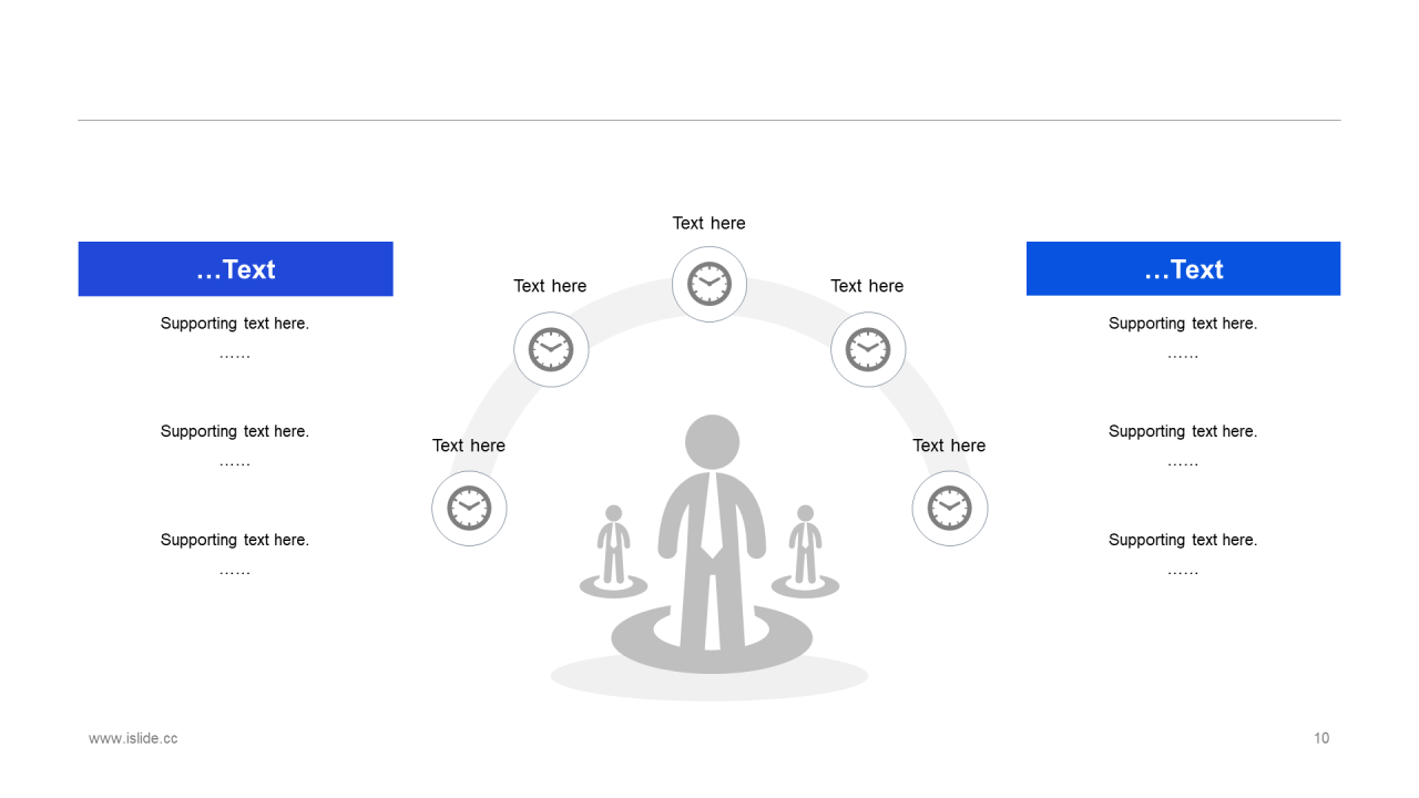 蓝色插画工作总结市场营销PPT案例