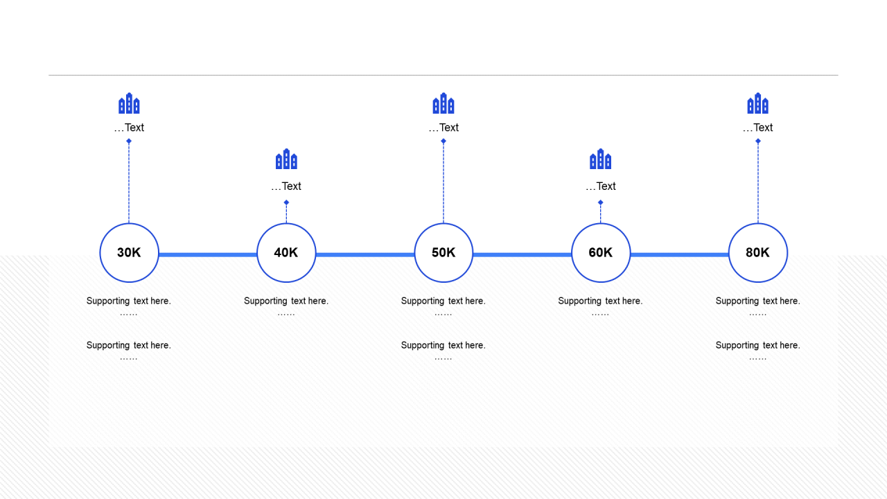 蓝色插画工作总结市场营销PPT案例