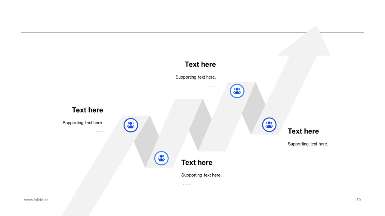 蓝色插画工作总结市场营销PPT案例