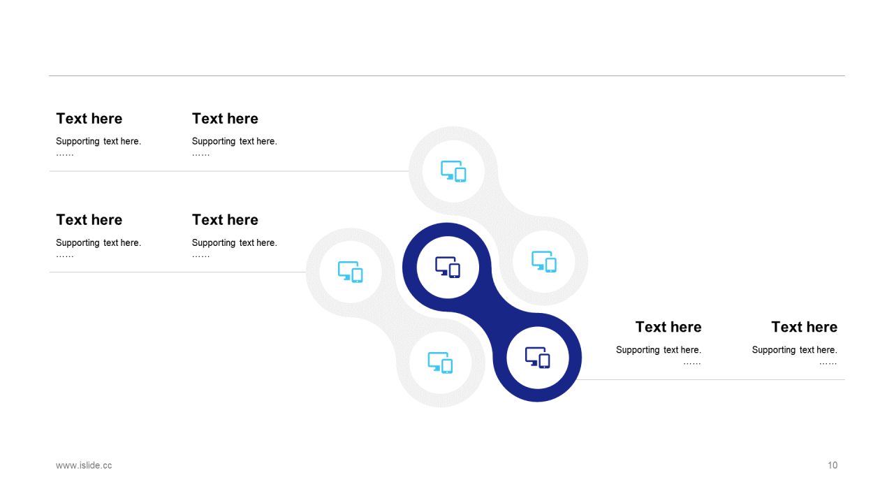蓝色科技智能工作总结商业计划书PPT案例