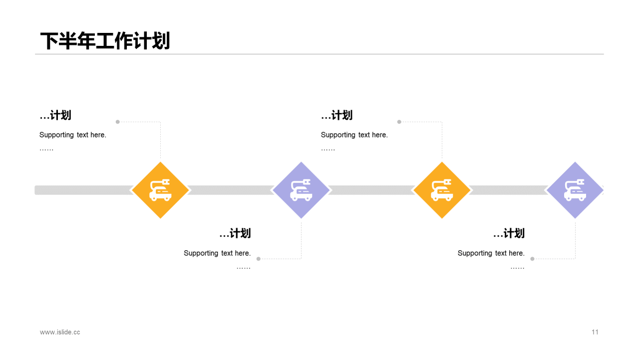 粉色年中个人总结述职报告PPT案例
