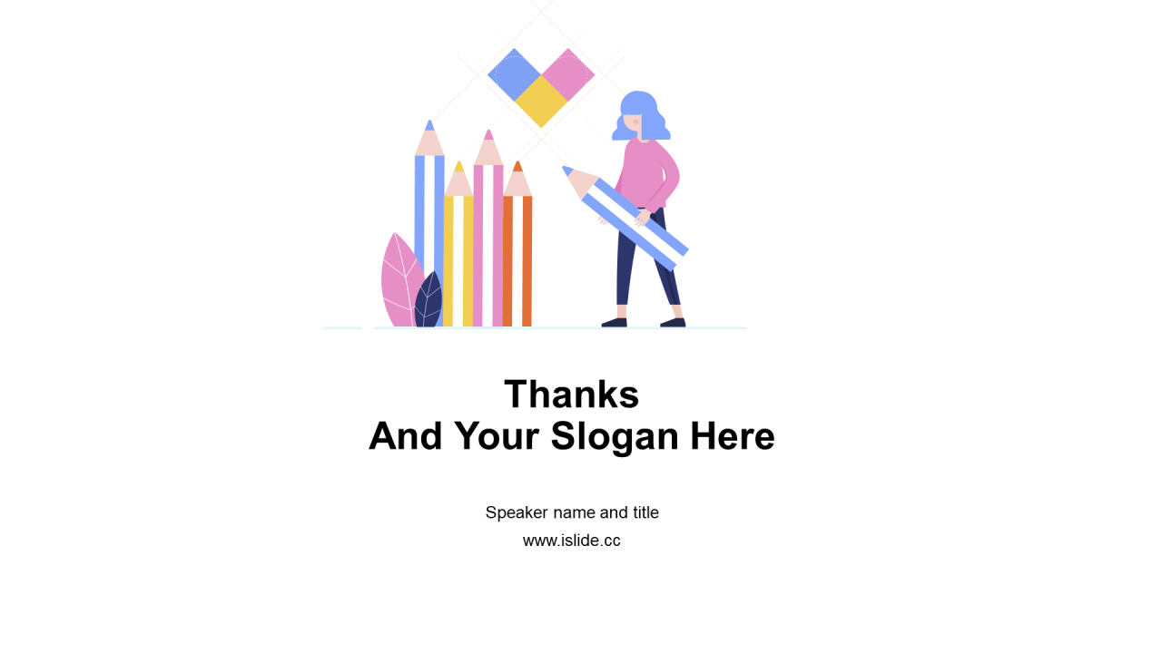 多色插画教育培训培训课件PPT案例