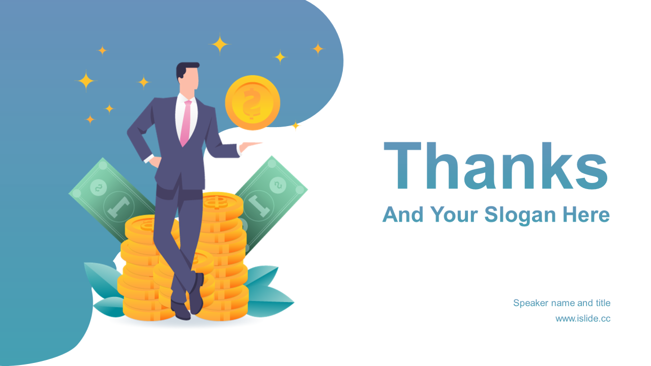 多色插画金融保险银行培训课件PPT案例