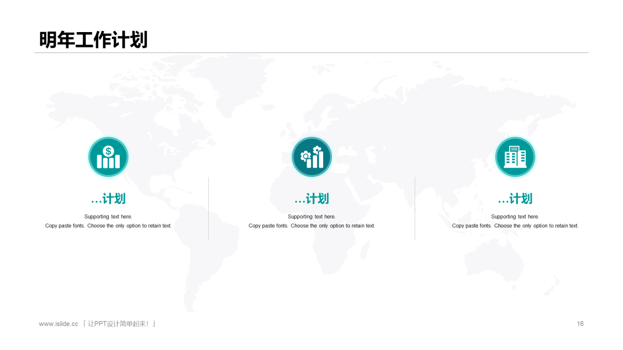 白色商务年终工作总结汇报PPT案例