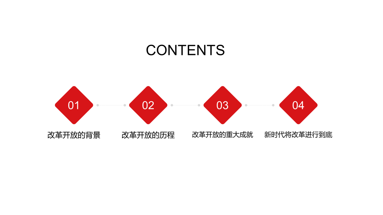 红色插画改革开放40周年庆典活动方案PPT素材下载