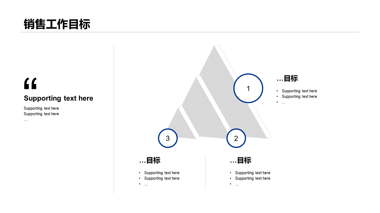 蓝色简约销售部门个人工作总结报告PPT案例