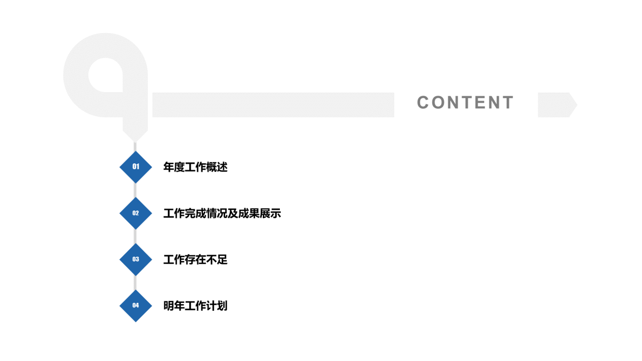 灰色简约个人年终总结工作汇报PPT案例