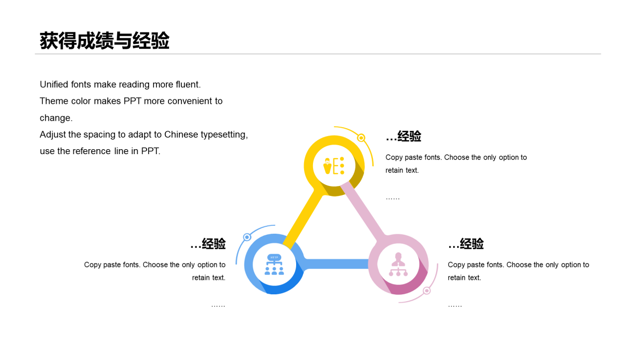蓝色简约年终个人工作总结汇报PPT案例