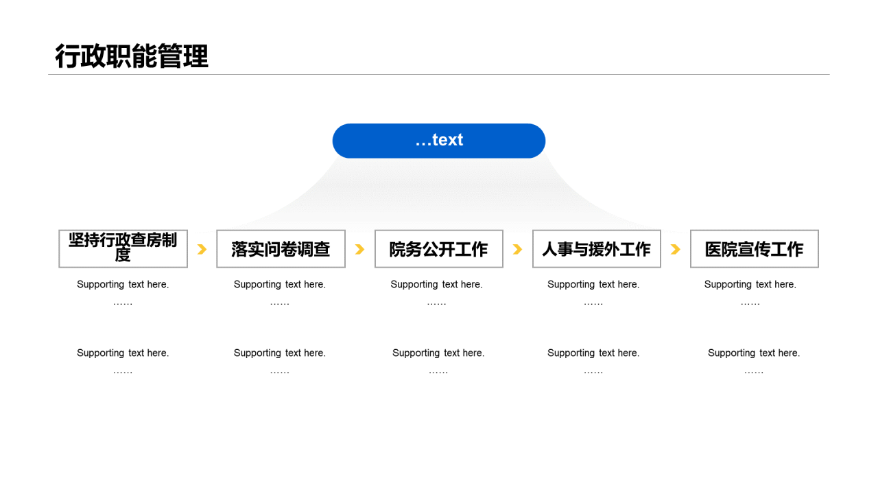 蓝色插画医疗健康中心工作总结汇报PPT案例