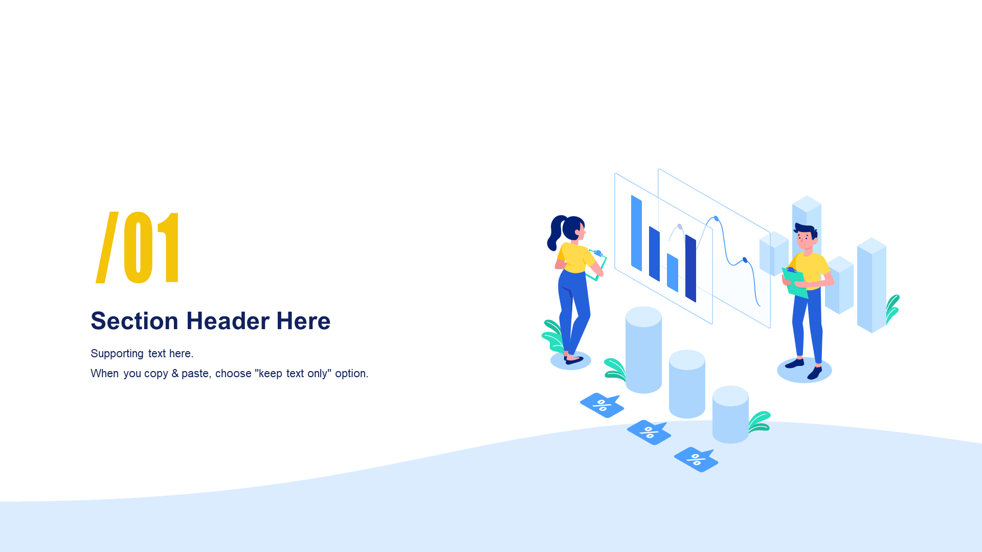 PPT Theme of Multi-color Illustration Education and Training Courseware