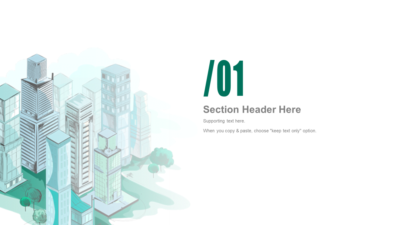 绿色插画建筑工程工作总结PPT案例