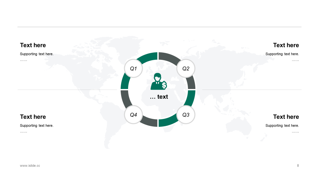 绿色插画建筑工程工作总结PPT案例