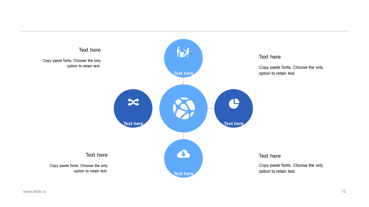 蓝色插画工作总结PPT案例