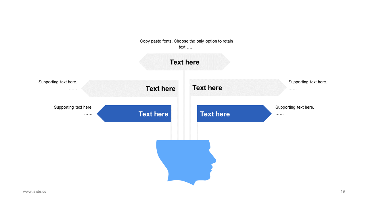 蓝色插画工作总结PPT案例