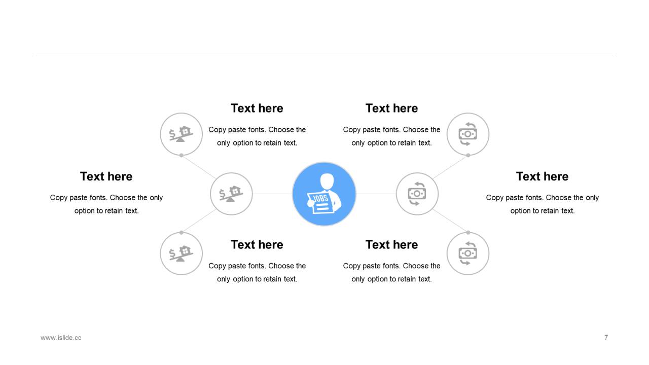 蓝色插画工作总结PPT案例