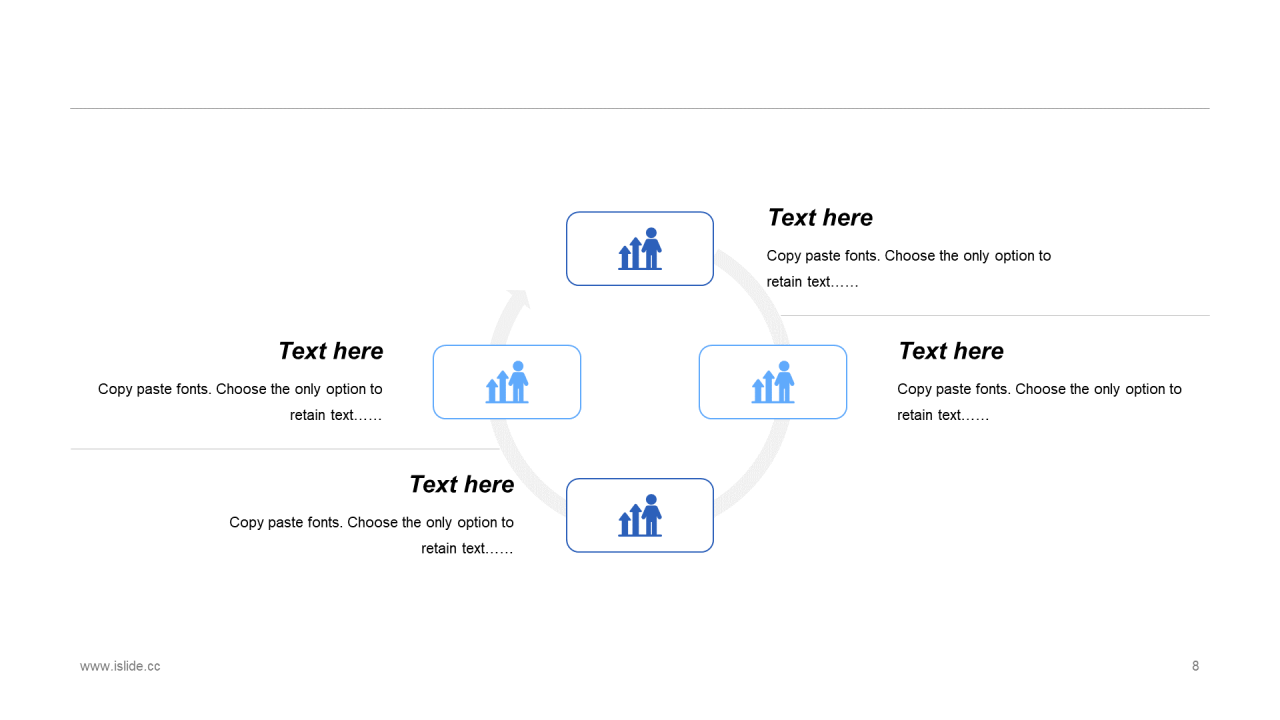 蓝色插画工作总结PPT案例