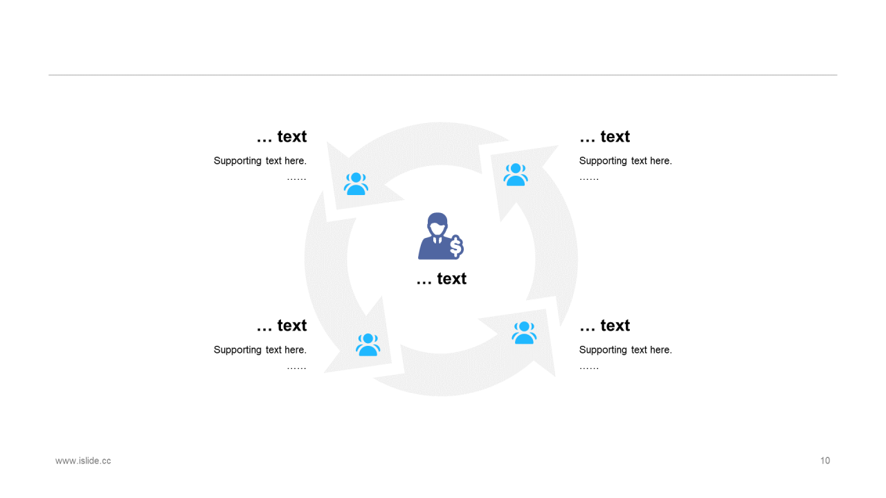 蓝色插画新媒体行业分析报告PPT通用模板
