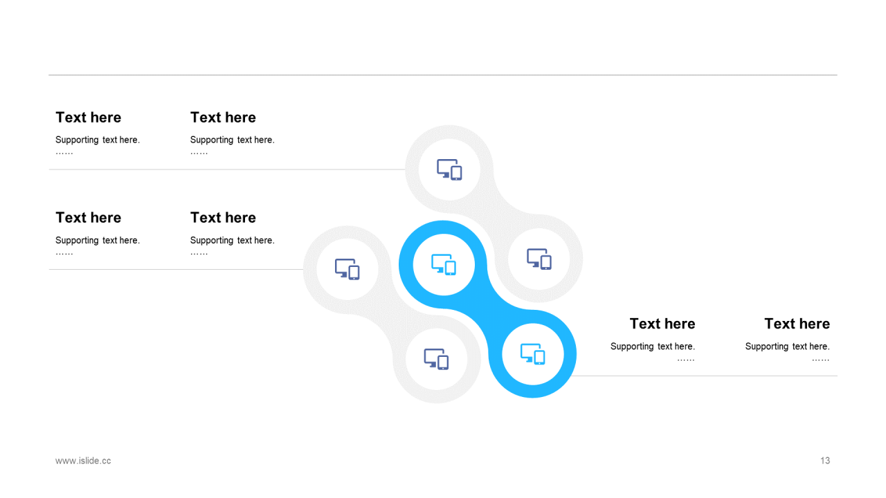 蓝色插画新媒体行业分析报告PPT通用模板