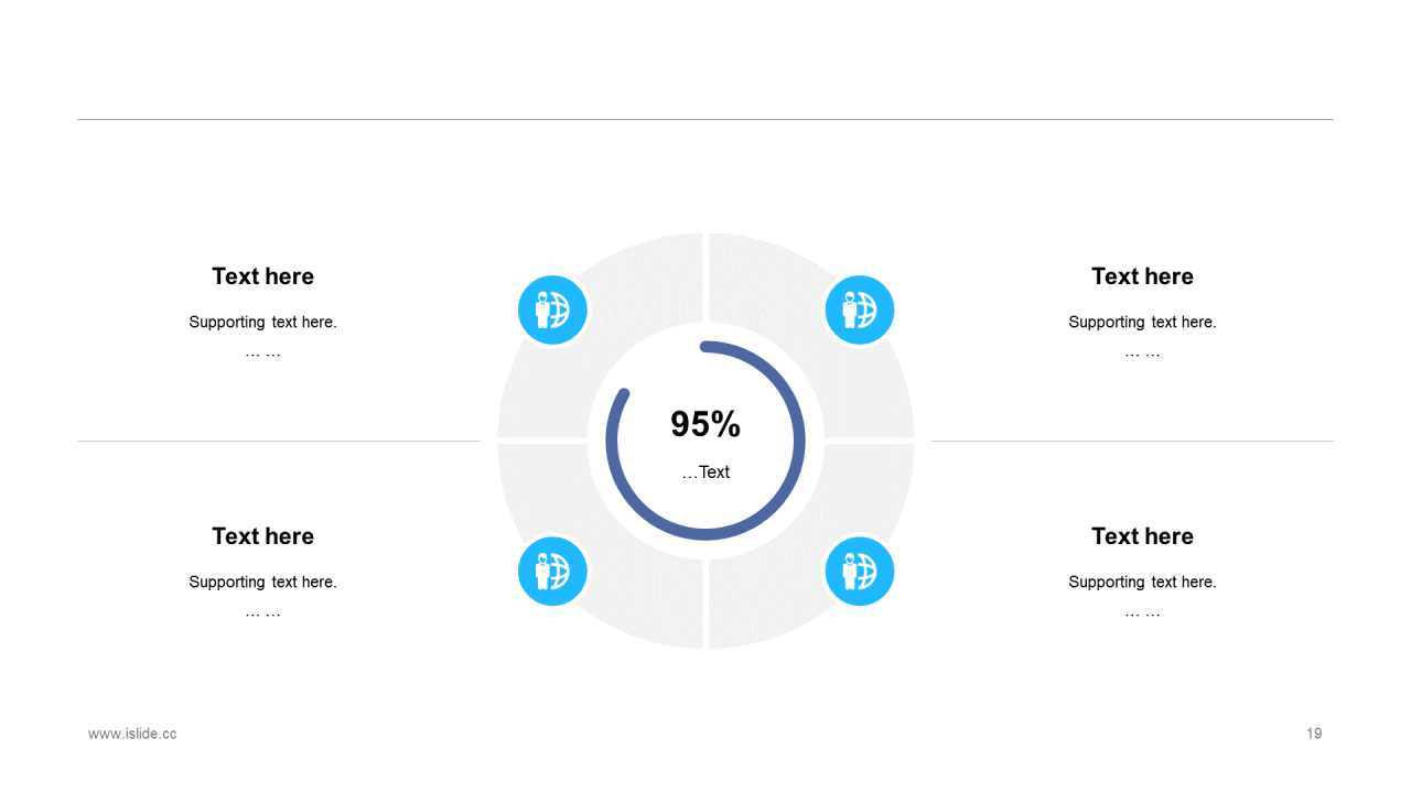 蓝色插画新媒体行业分析报告PPT通用模板