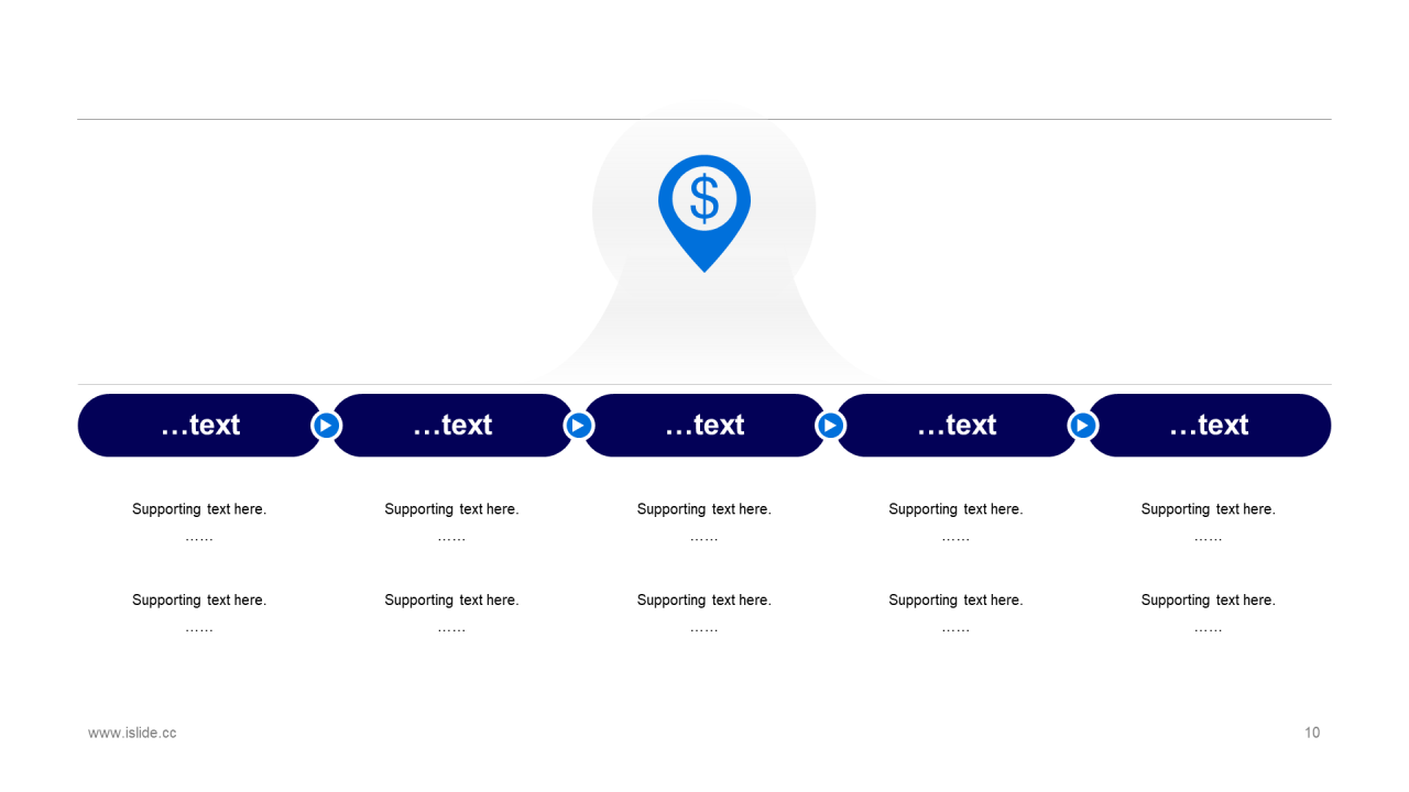 蓝色商务工作总结市场营销PPT案例
