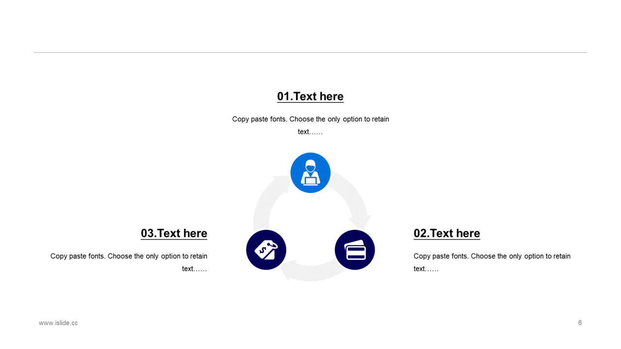 蓝色商务工作总结市场营销PPT案例