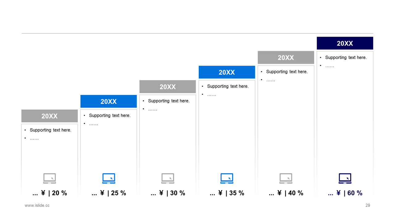 蓝色商务工作总结市场营销PPT案例