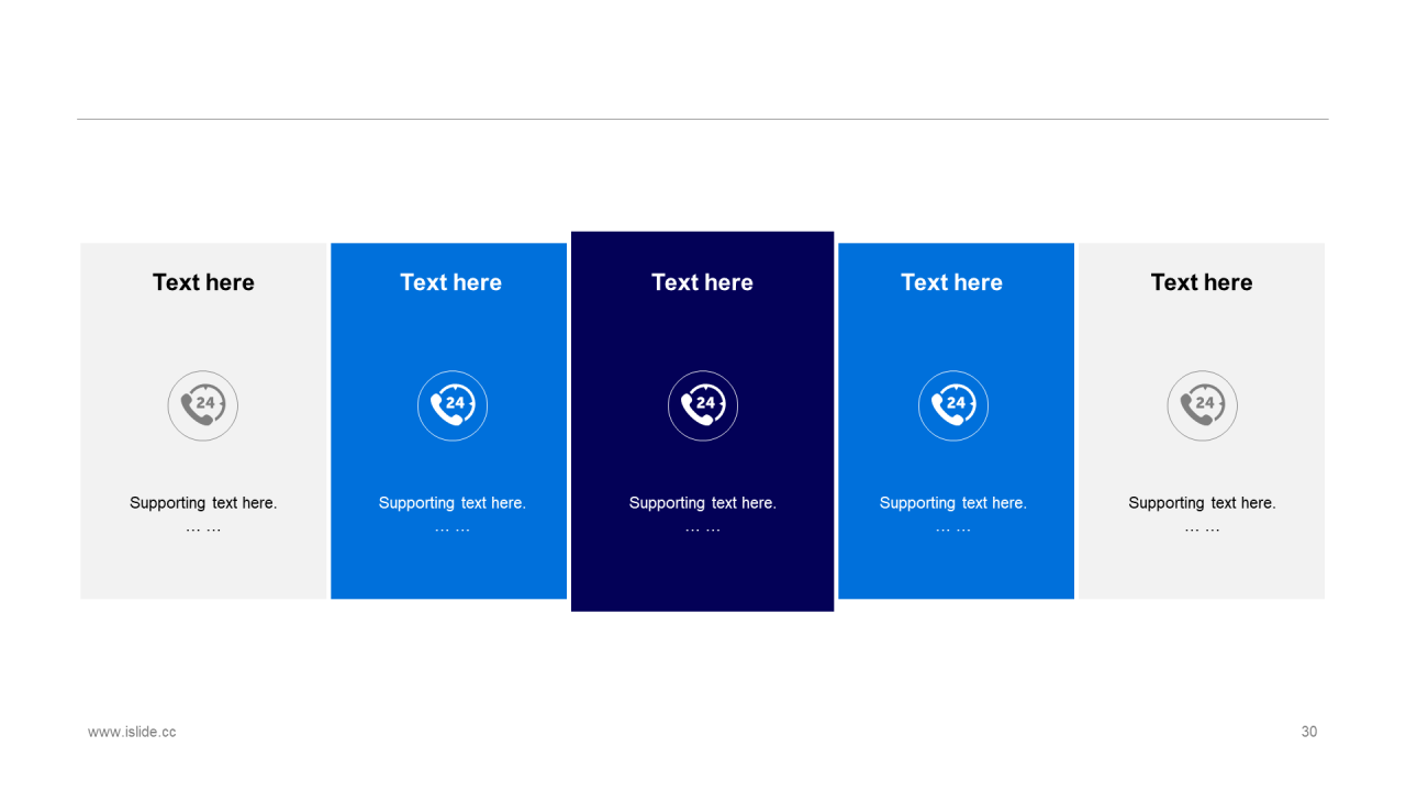 蓝色商务工作总结市场营销PPT案例
