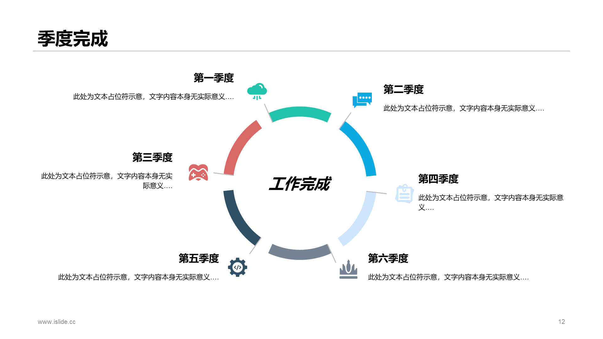 白色简约风个人年终总结报告通用PPT模板