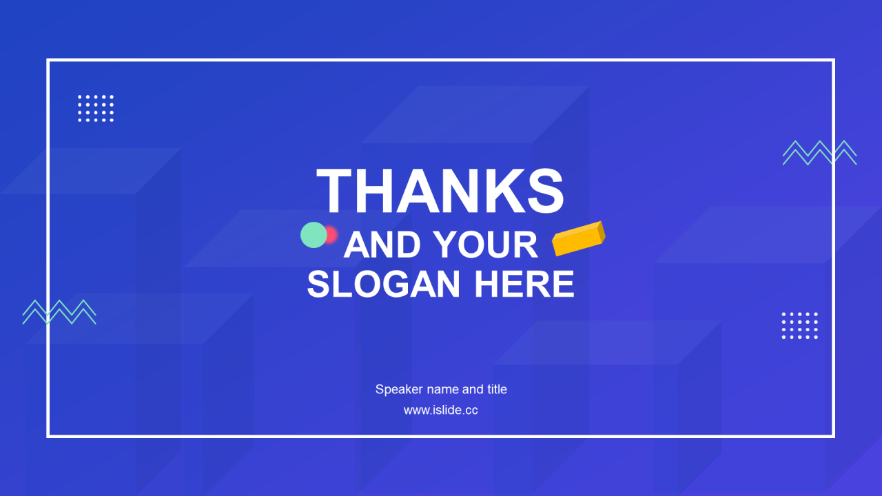 蓝色简约工作总结庆典PPT主题