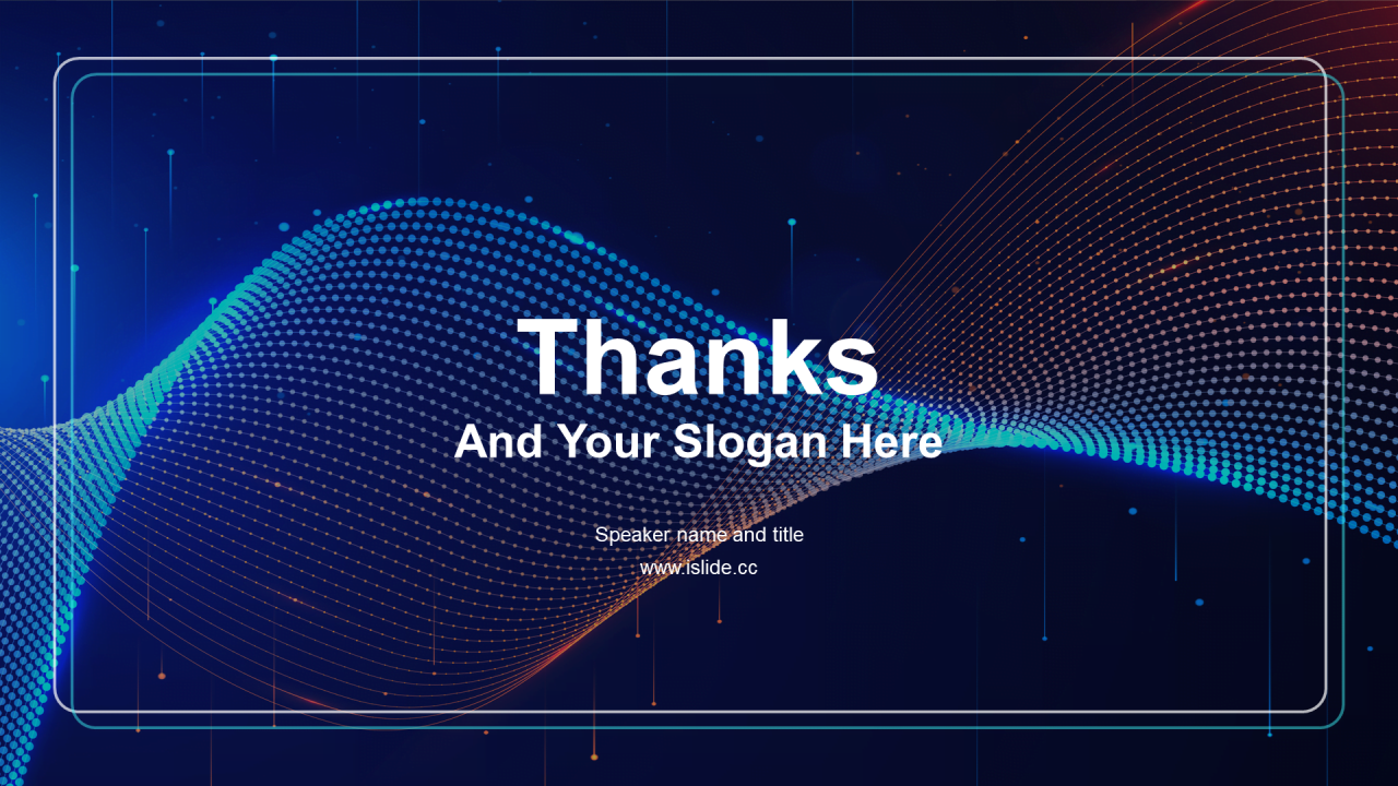 蓝色科技智能工作总结商业计划书PPT案例