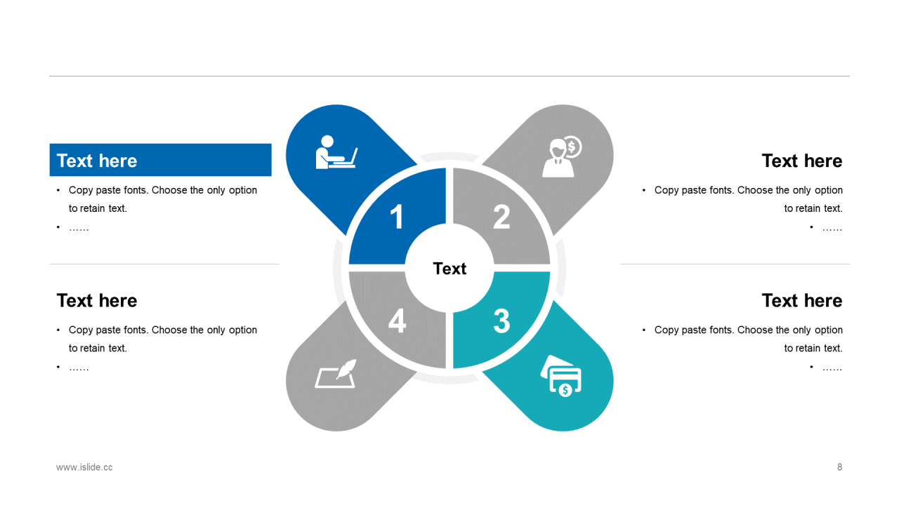 蓝色创意科技智能工作总结PPT案例