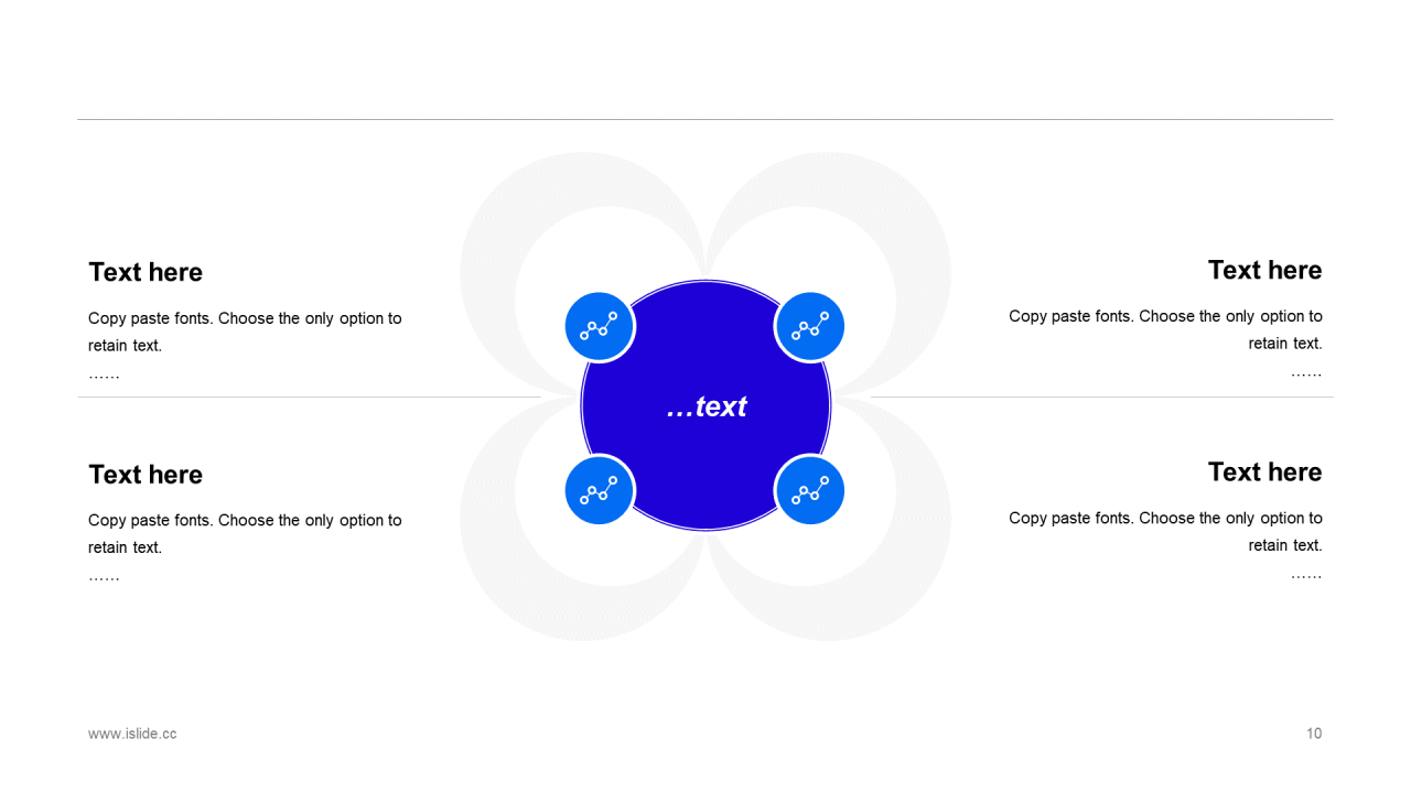 蓝色创意简约商务工作总结PPT案例