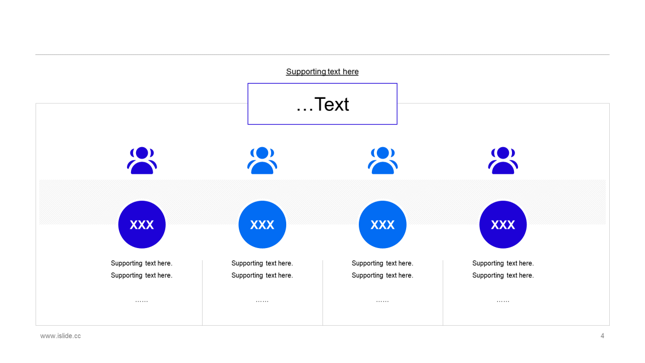 蓝色创意简约商务工作总结PPT案例