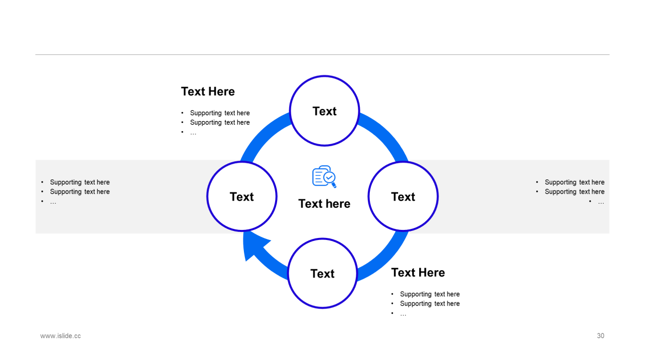 蓝色创意简约商务工作总结PPT案例