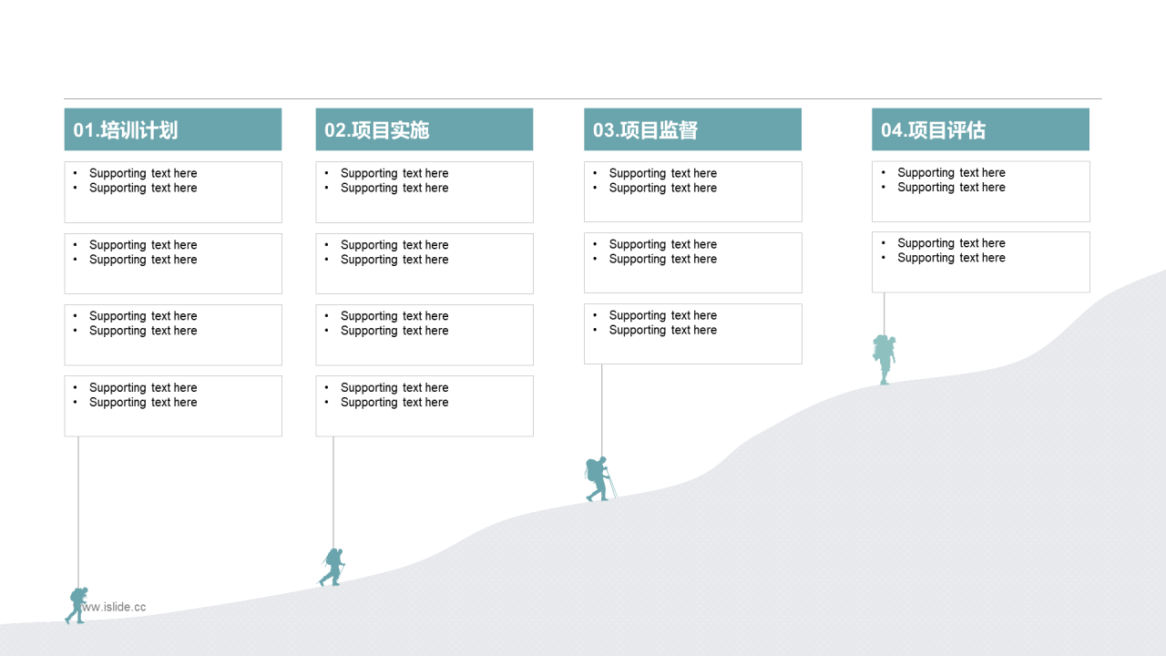 绿色商务公司开发项目管理介绍PPT模板
