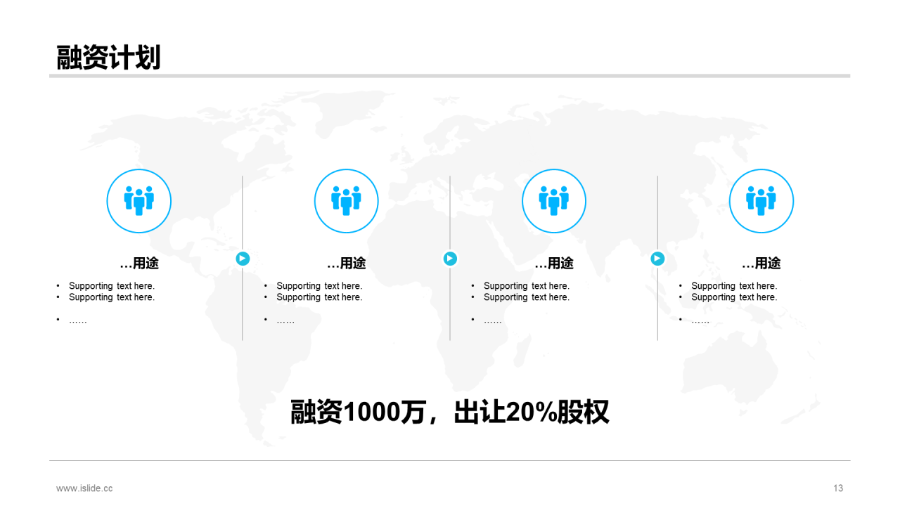 蓝色简约创意城市机器设备开发商业计划书PPT案例
