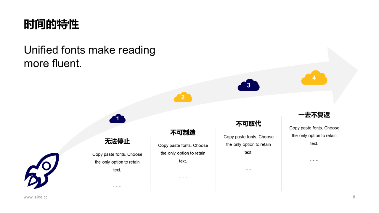 黄色简约发布会时间管理公益演讲PPT案例