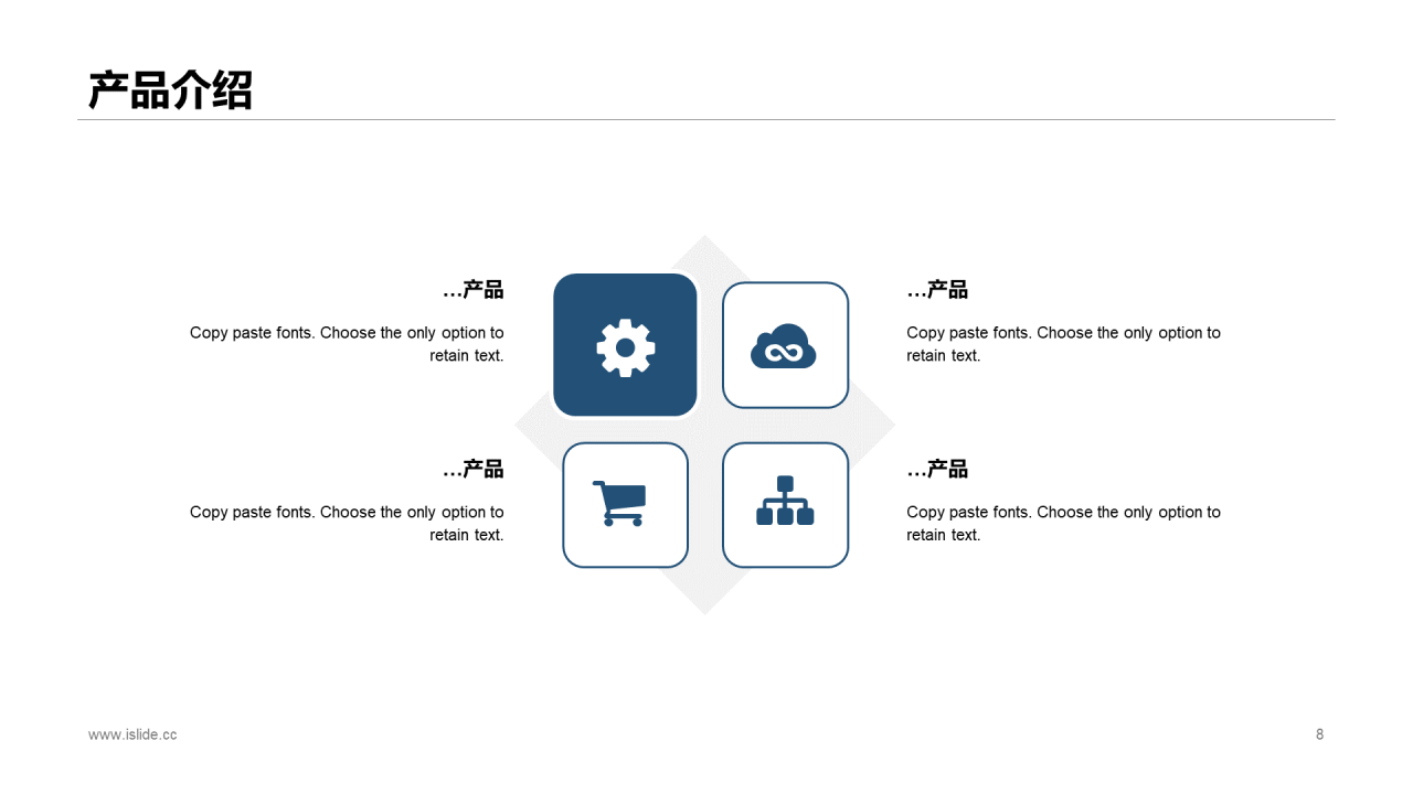 蓝色创意商务地产培训课件PPT案例