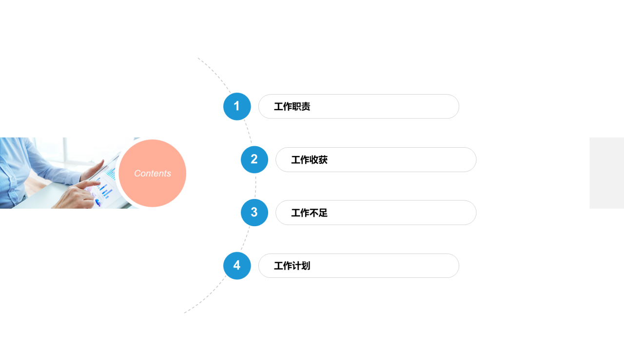 粉色简约年中个人总结述职报告PPT案例