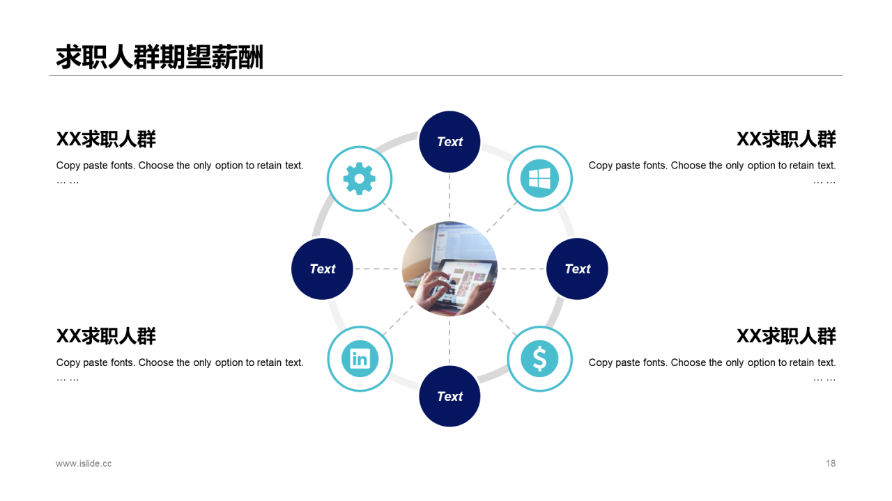 蓝色创意科技风建筑行业年度工作总结PPT汇报