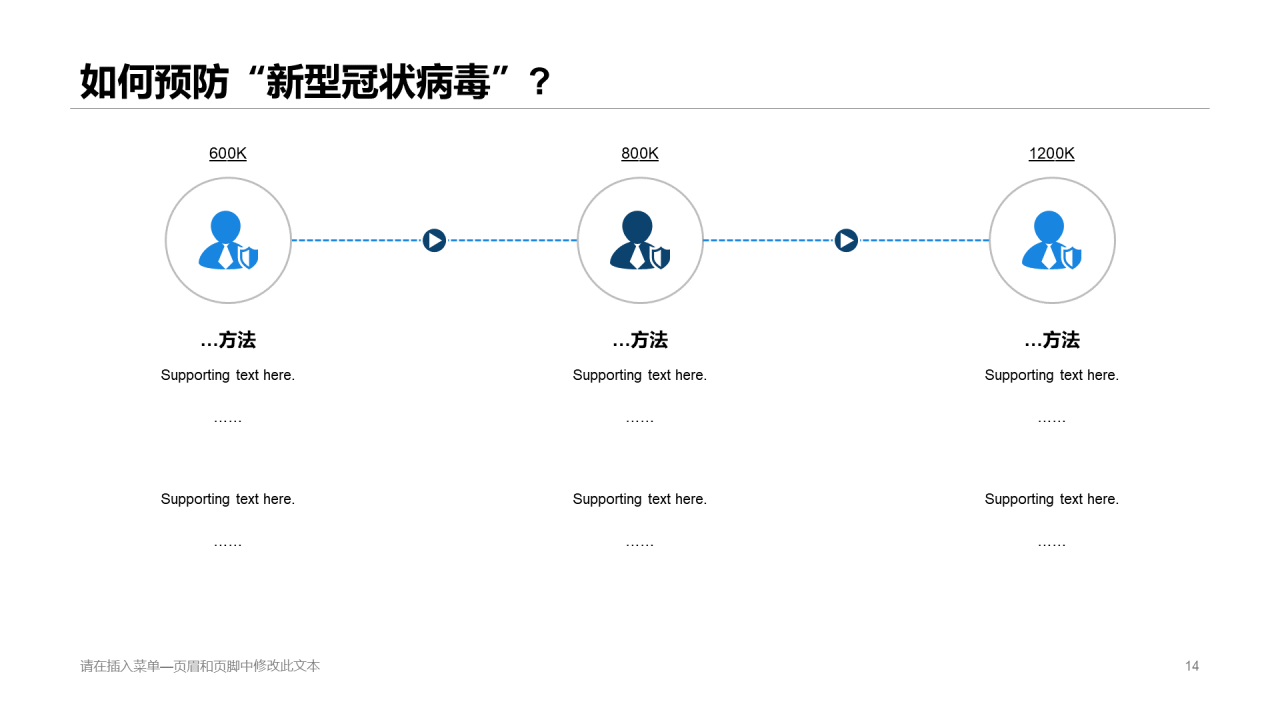 蓝色插画健康医疗工作总结PPT案例